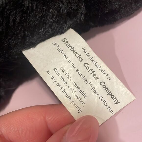 Starbucks 2002 Halloween 10" Inch Bearista Bear in Black Cat Meow Costume EUC - Picture 8 of 11
